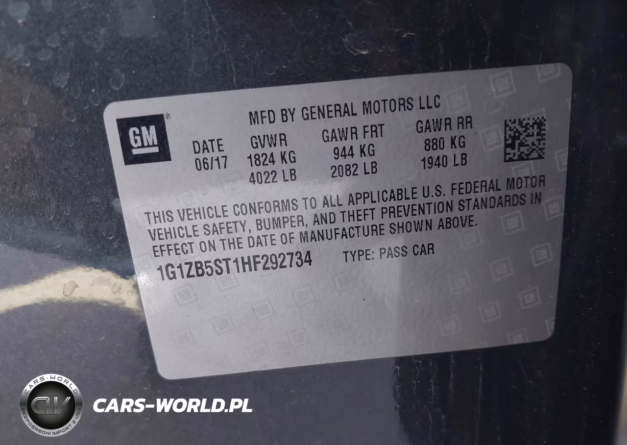 2017 Chevrolet Malibu Ls VIN:1G1ZB5ST1HF292734 - 9