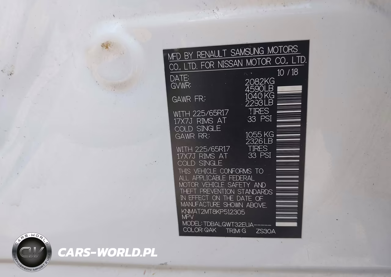 2019 Nissan Rogue Sv VIN:KNMAT2MT8KP512305 - 9