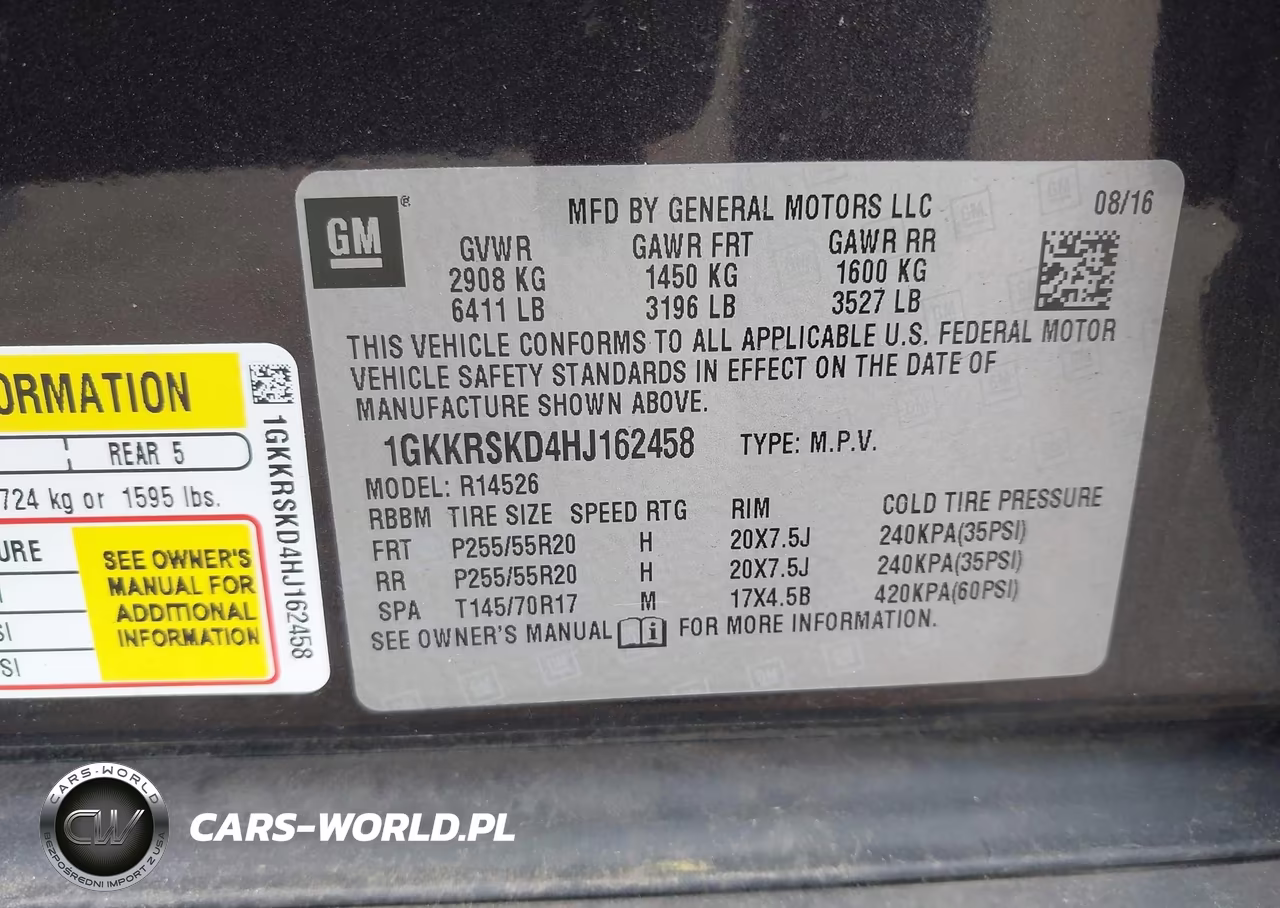 2017 GMC Acadia Limited VIN:1GKKRSKD4HJ162458 - 9