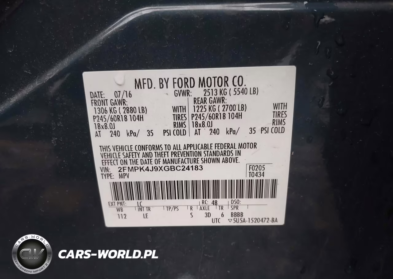 2016 Ford Edge Sel VIN:2FMPK4J9XGBC24183 - 9