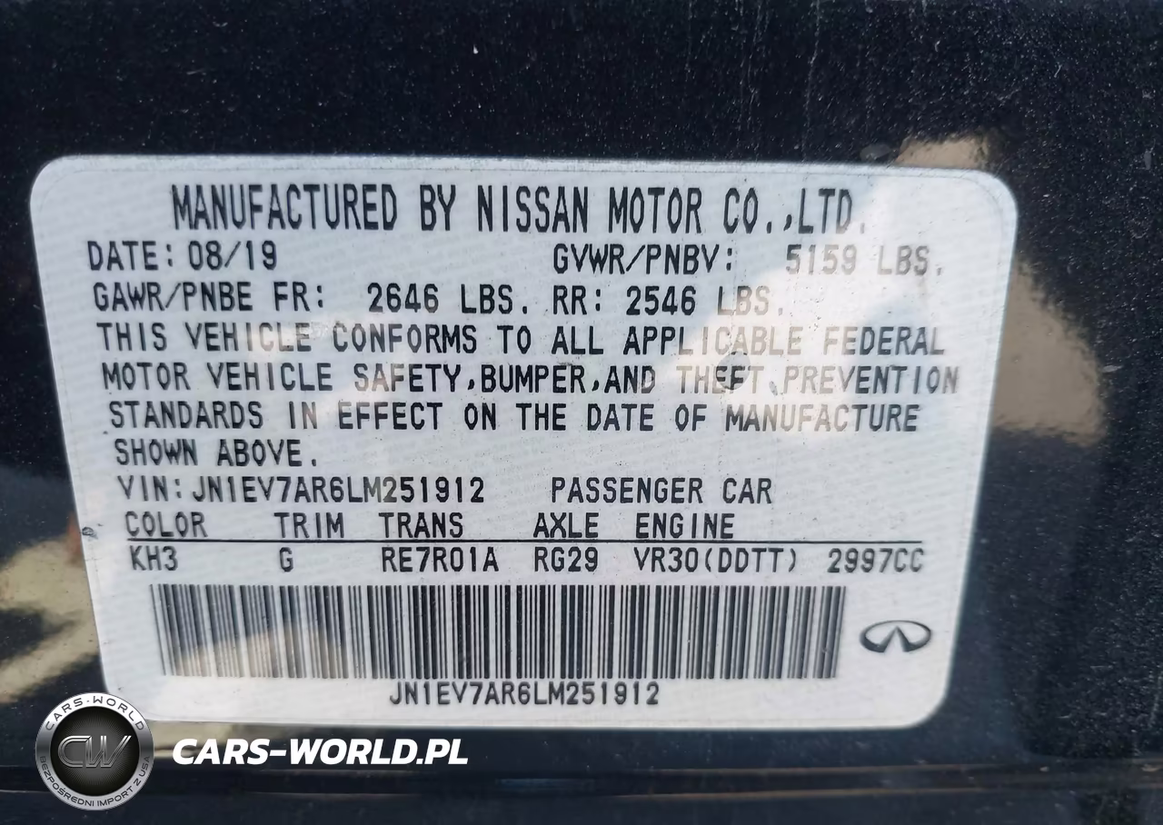 2020 Infiniti Q50 Luxe Awd VIN:JN1EV7AR6LM251912 - 9