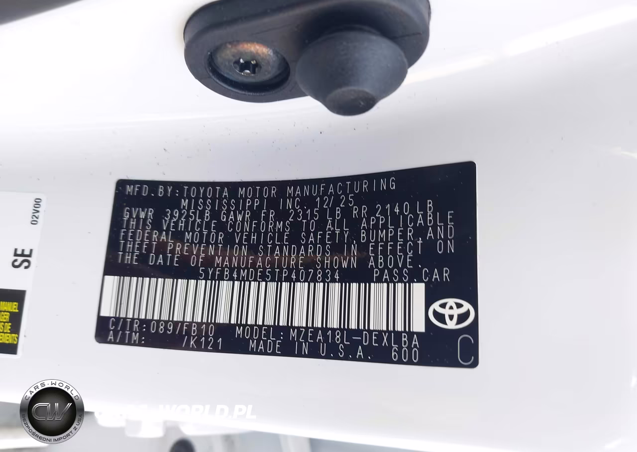 2026 Toyota Corolla Le VIN:5YFB4MDE5TP407834 - 9