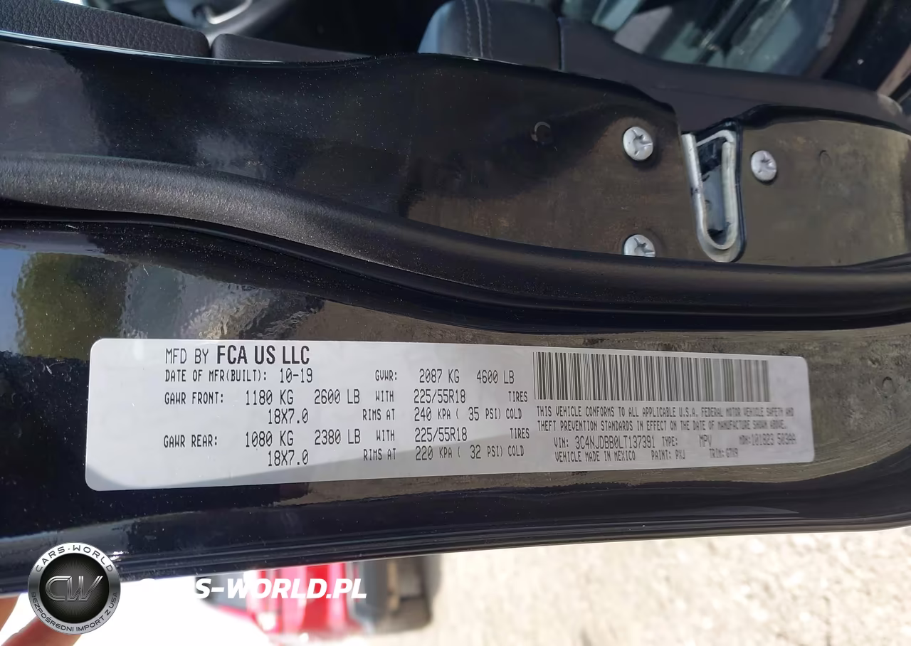 2020 Jeep Compass Altitude 4X4 VIN:3C4NJDBB0LT137391 - 9