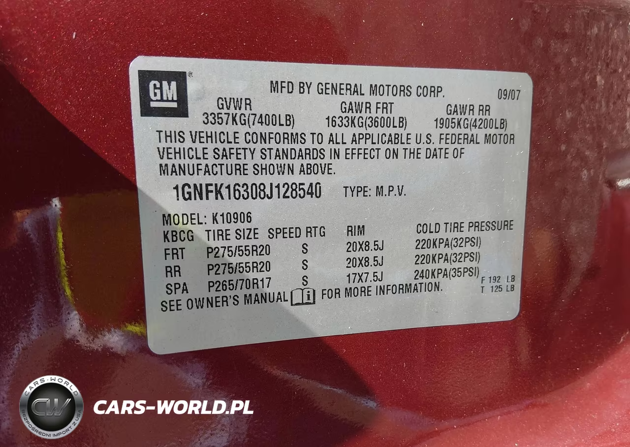 2008 Chevrolet Suburban 1500 Ltz VIN:1GNFK16308J128540 - 9