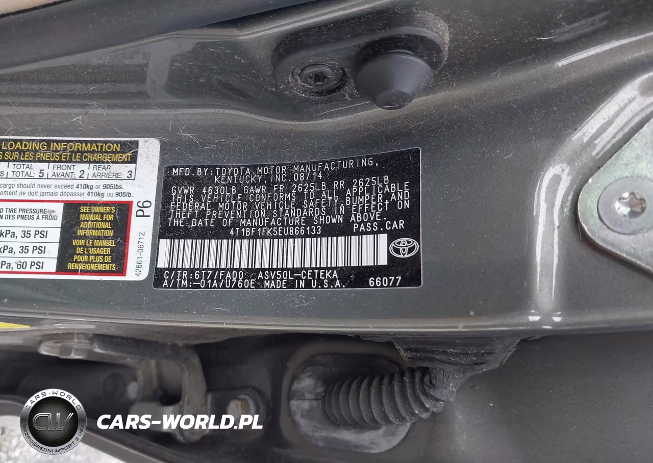 2014 Toyota Camry L VIN:4T1BF1FK5EU866133 - 9