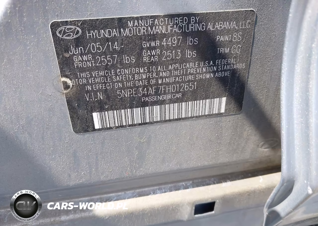 2015 Hyundai Sonata Limited VIN:5NPE34AF7FH012651 - 9