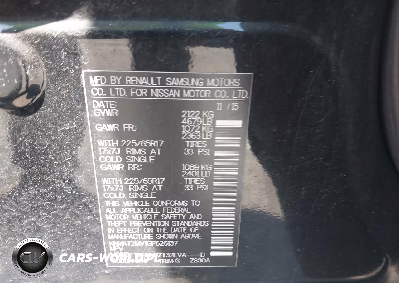 2016 Nissan Rogue S VIN:KNMAT2MV1GP626137 - 9