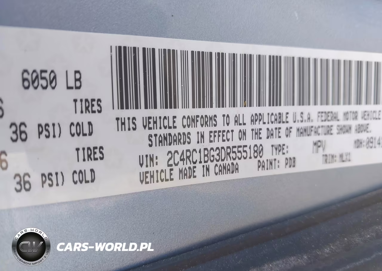 2013 Chrysler Town & Country Touring VIN:2C4RC1BG3DR555180 - 9