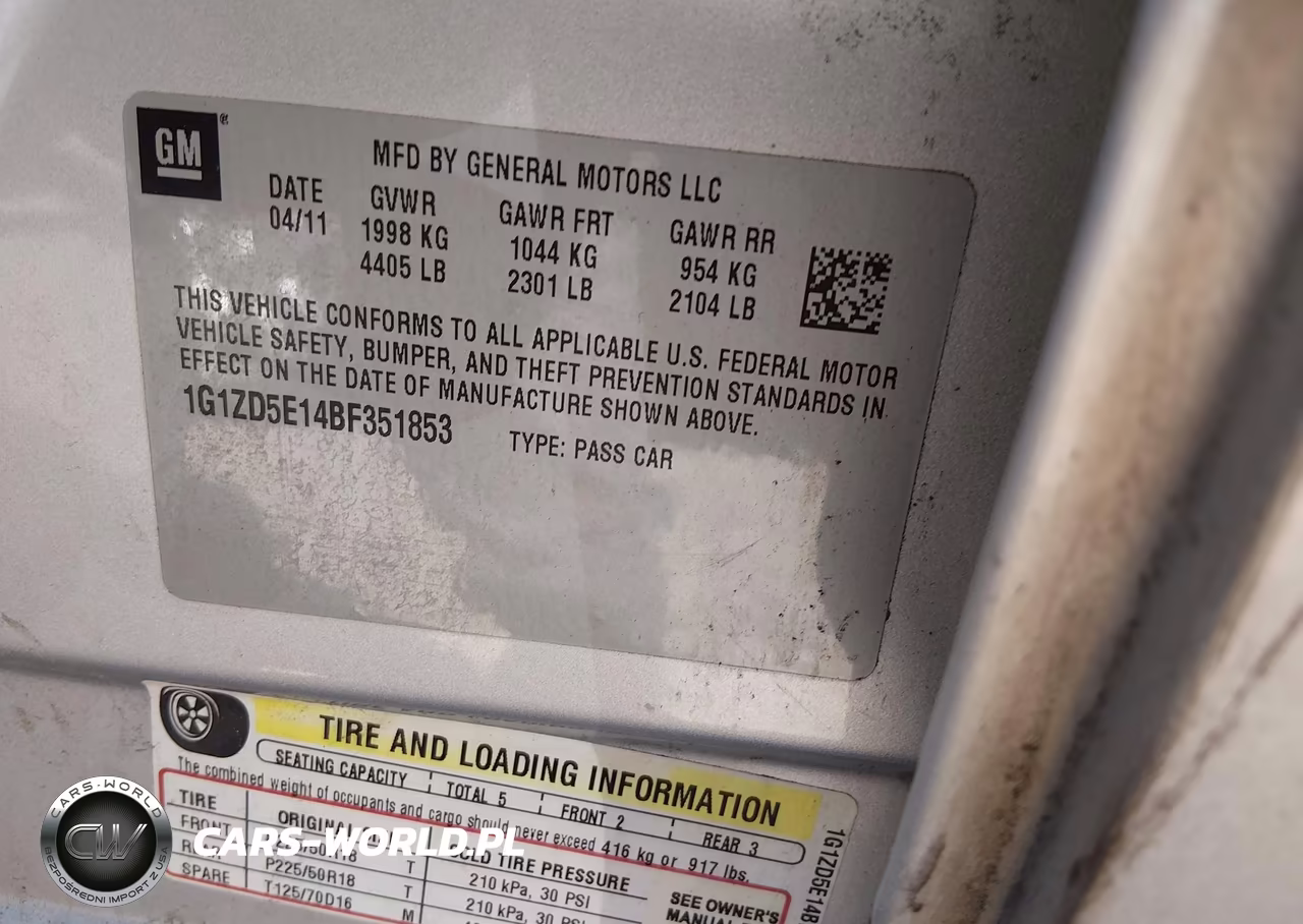 2011 Chevrolet Malibu 2Lt VIN:1G1ZD5E14BF351853 - 9
