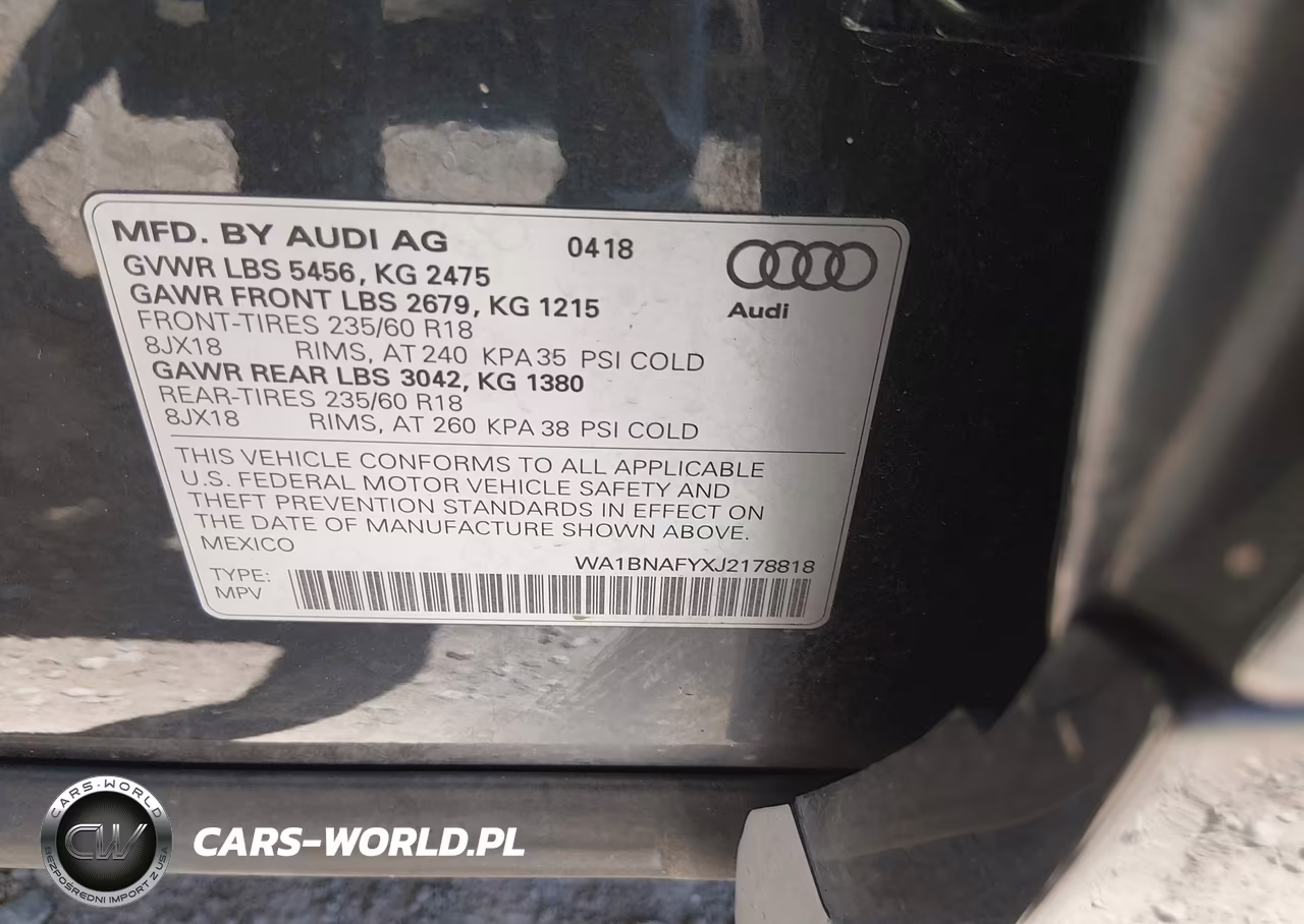 2018 Audi Q5 2.0T Premium-2.0T Tech Premium VIN:WA1BNAFYXJ2178818 - 9