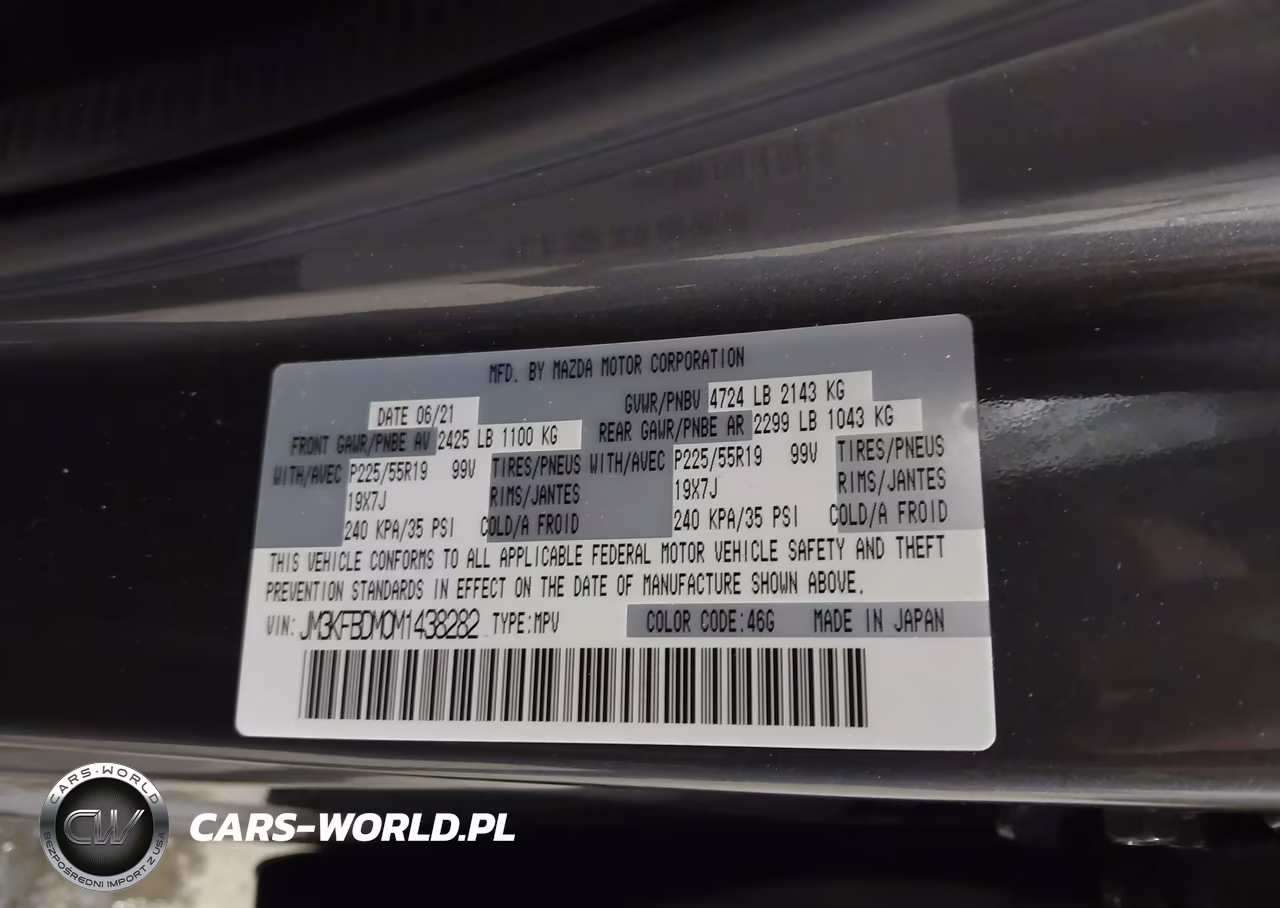 2021 Mazda Cx-5 Grand Touring VIN:JM3KFBDM0M1438282 - 9