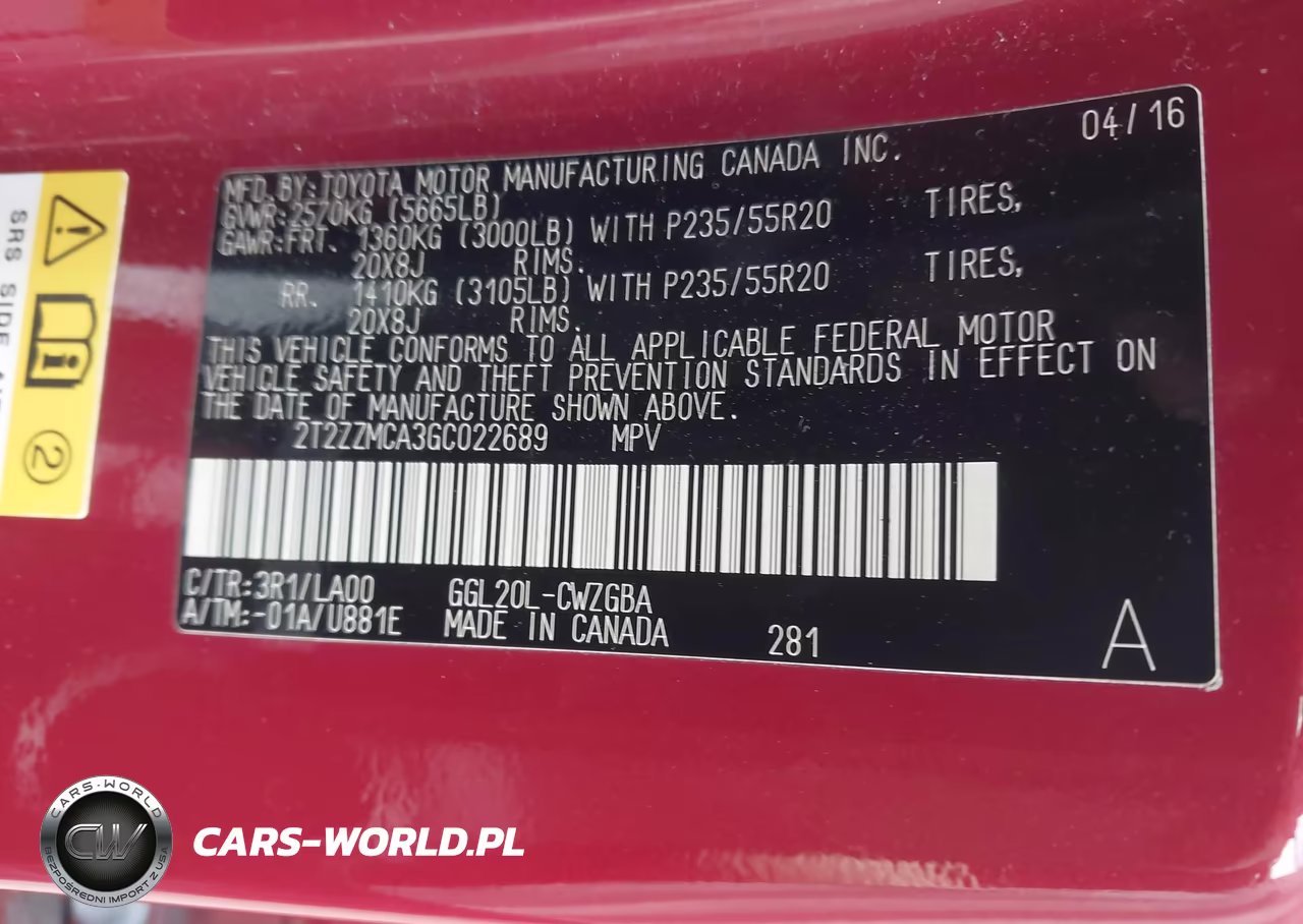 2016 Lexus Rx 350 VIN:2T2ZZMCA3GC022689 - 9
