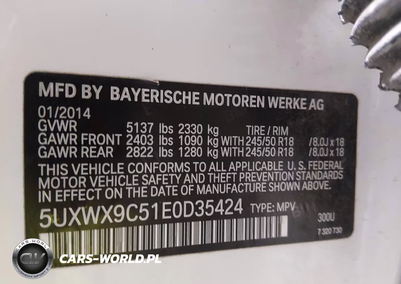 2014 BMW X3 xDrive28I VIN:5UXWX9C51E0D35424 - 9