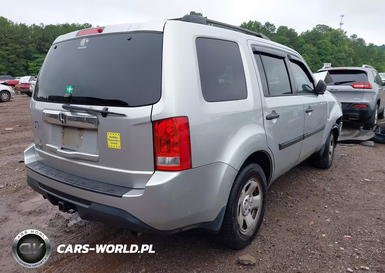 2013 Honda Pilot Lx VIN:5FNYF3H22DB025935 - 4