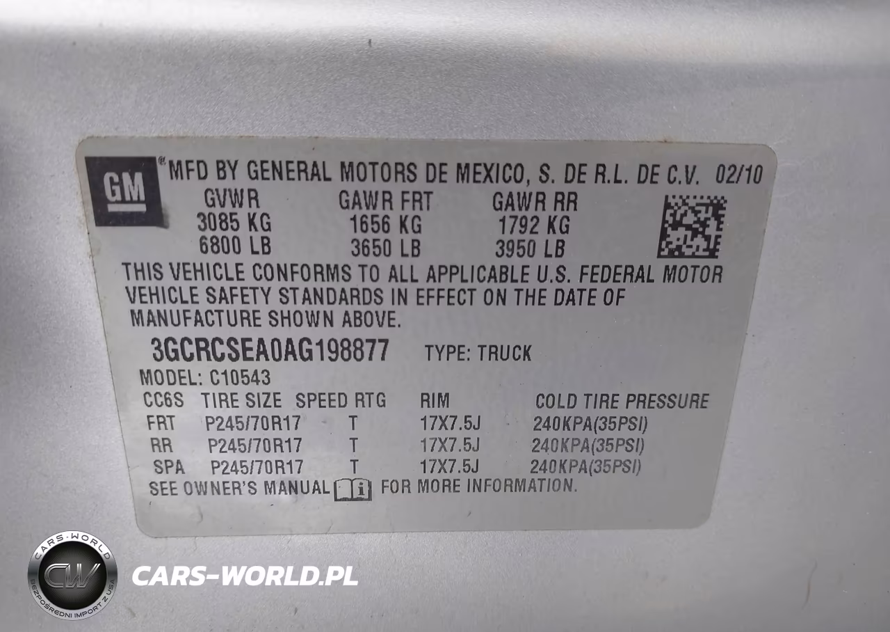 2010 Chevrolet Silverado 1500 Lt VIN:3GCRCSEA0AG198877 - 9