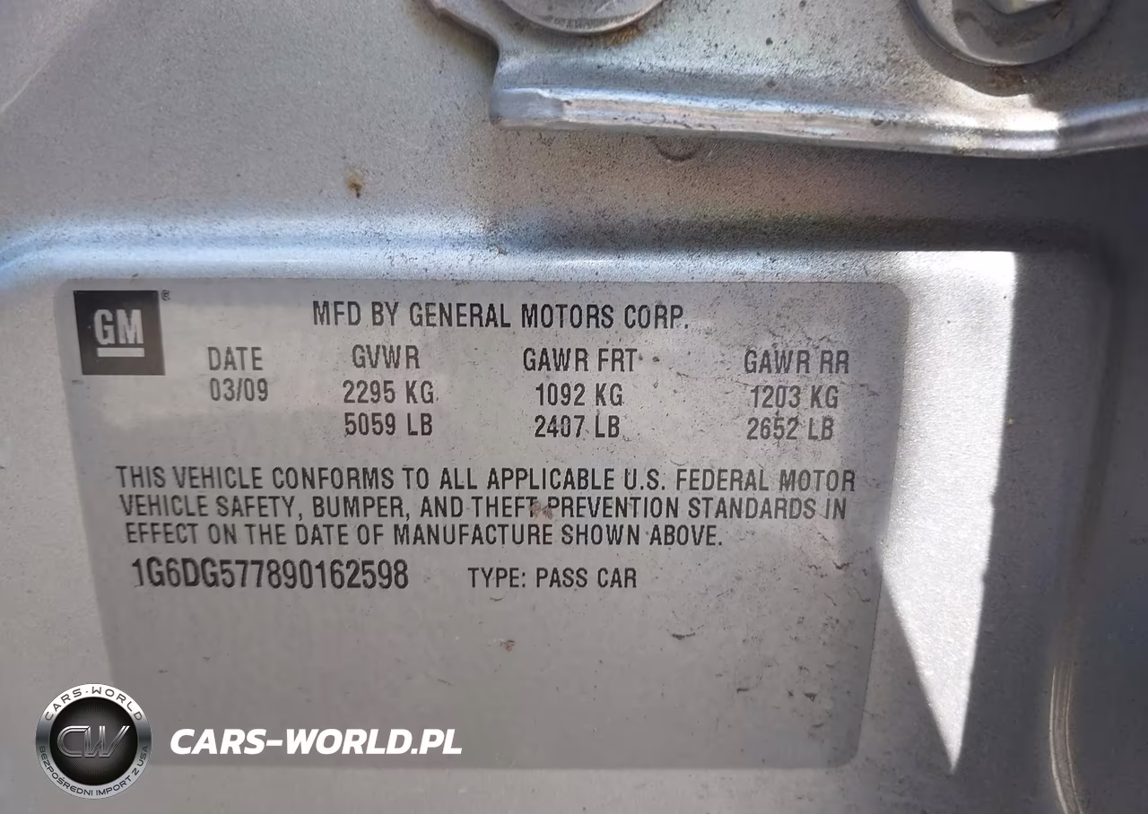 2009 Cadillac Cts Standard VIN:1G6DG577890162598 - 9