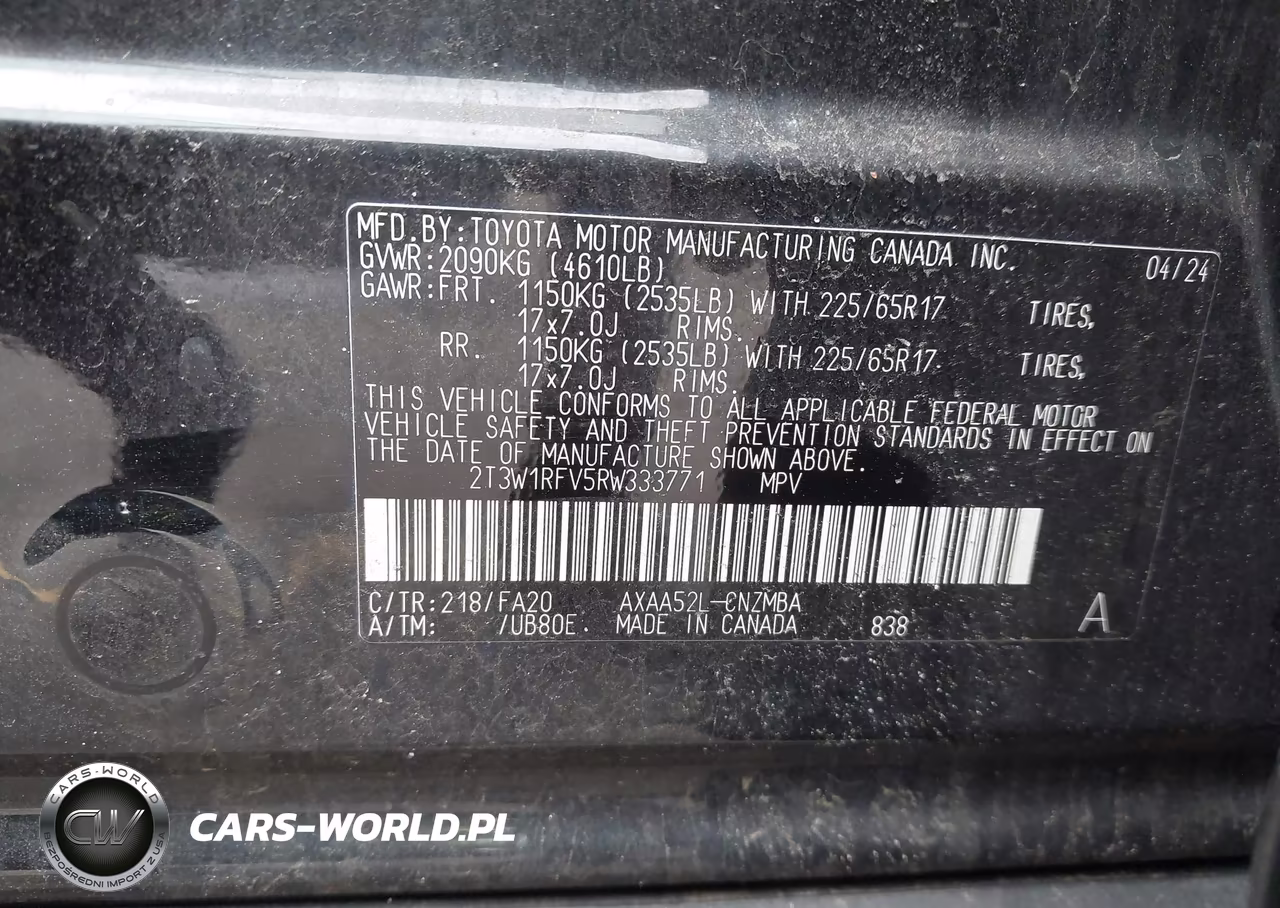 2024 Toyota Rav4 Xle VIN:2T3W1RFV5RW333771 - 9