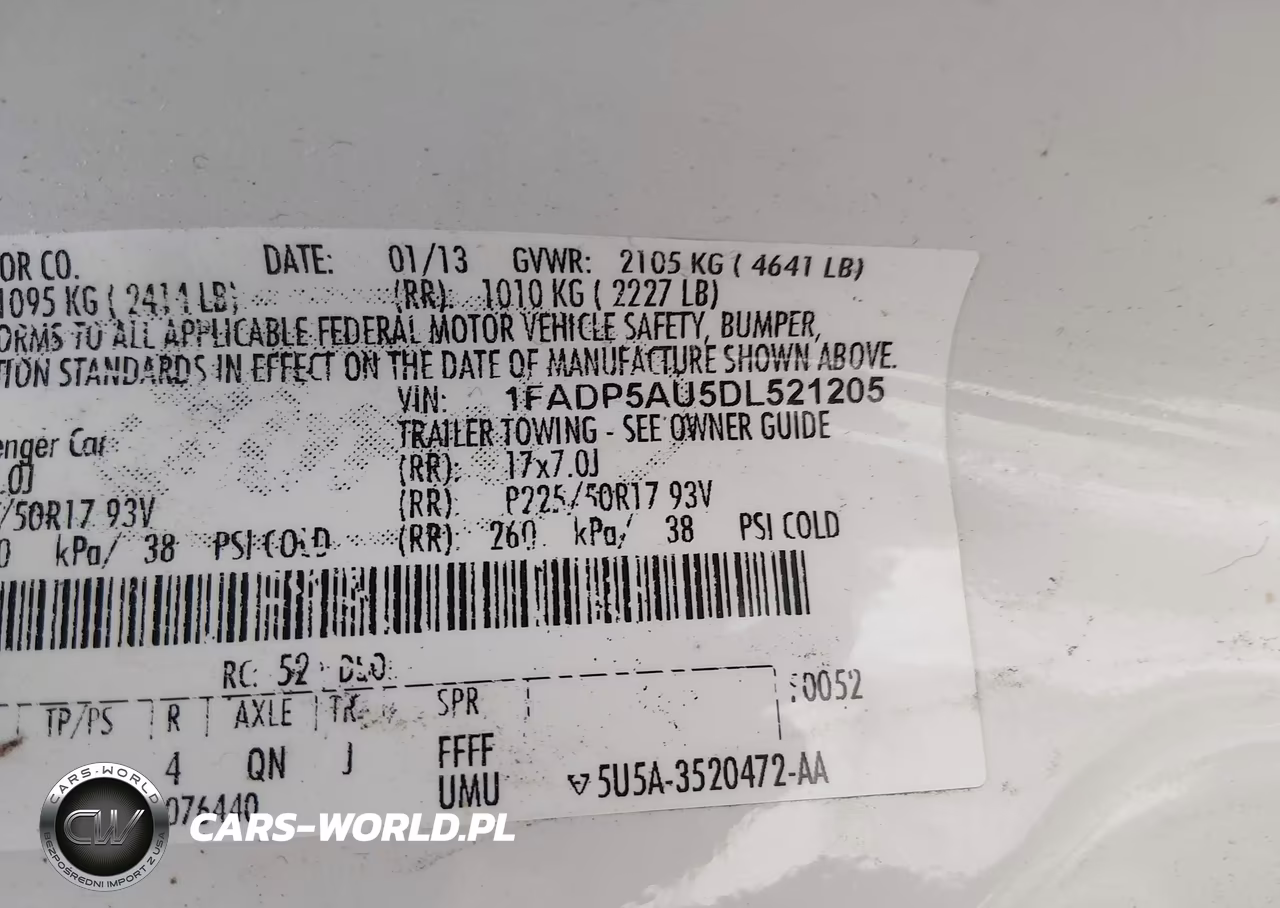 2013 Ford C-Max Hybrid Se VIN:1FADP5AU5DL521205 - 9