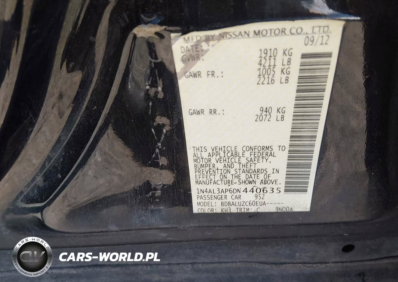 2013 Nissan Altima 2.5 Sv VIN:1N4AL3AP6DN440635 - 9
