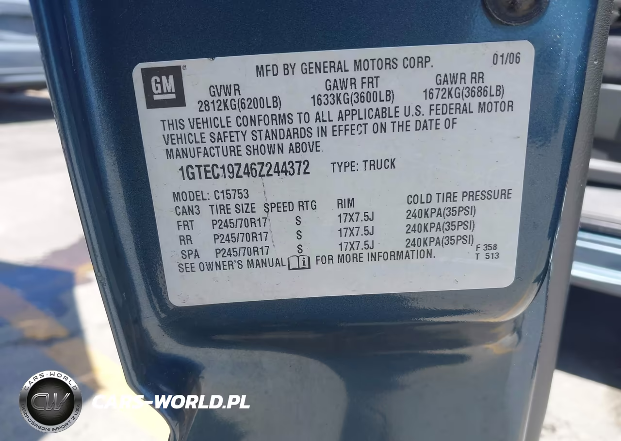 2006 GMC Sierra 1500 Sle2 VIN:1GTEC19Z46Z244372 - 9