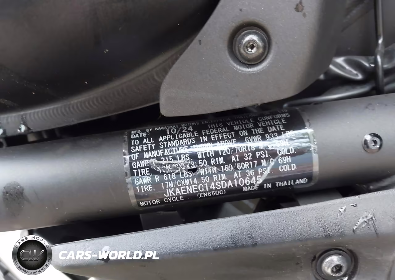 2025 Kawasaki En650 C VIN:JKAENEC14SDA10645 - 10