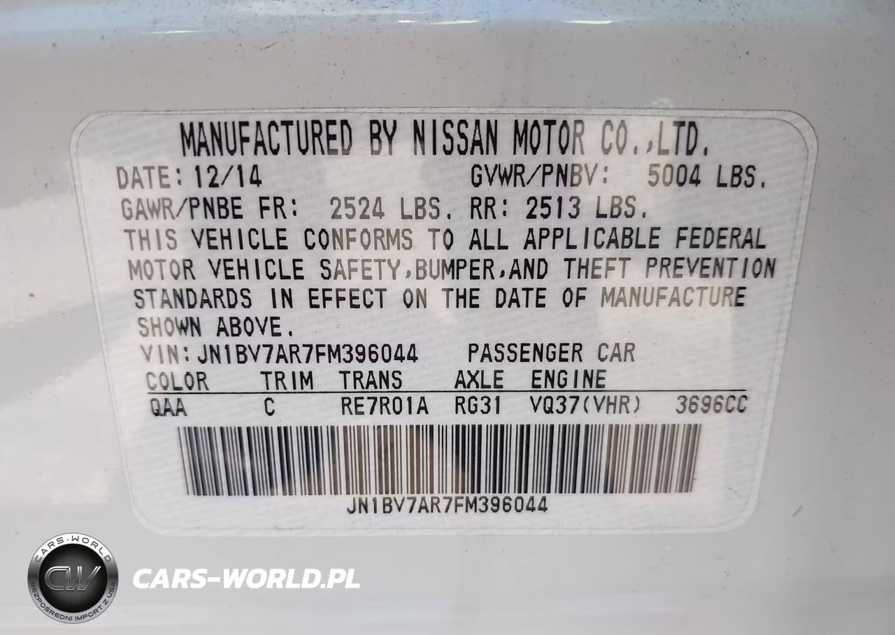 2015 Infiniti Q50 Premium VIN:JN1BV7AR7FM396044 - 9