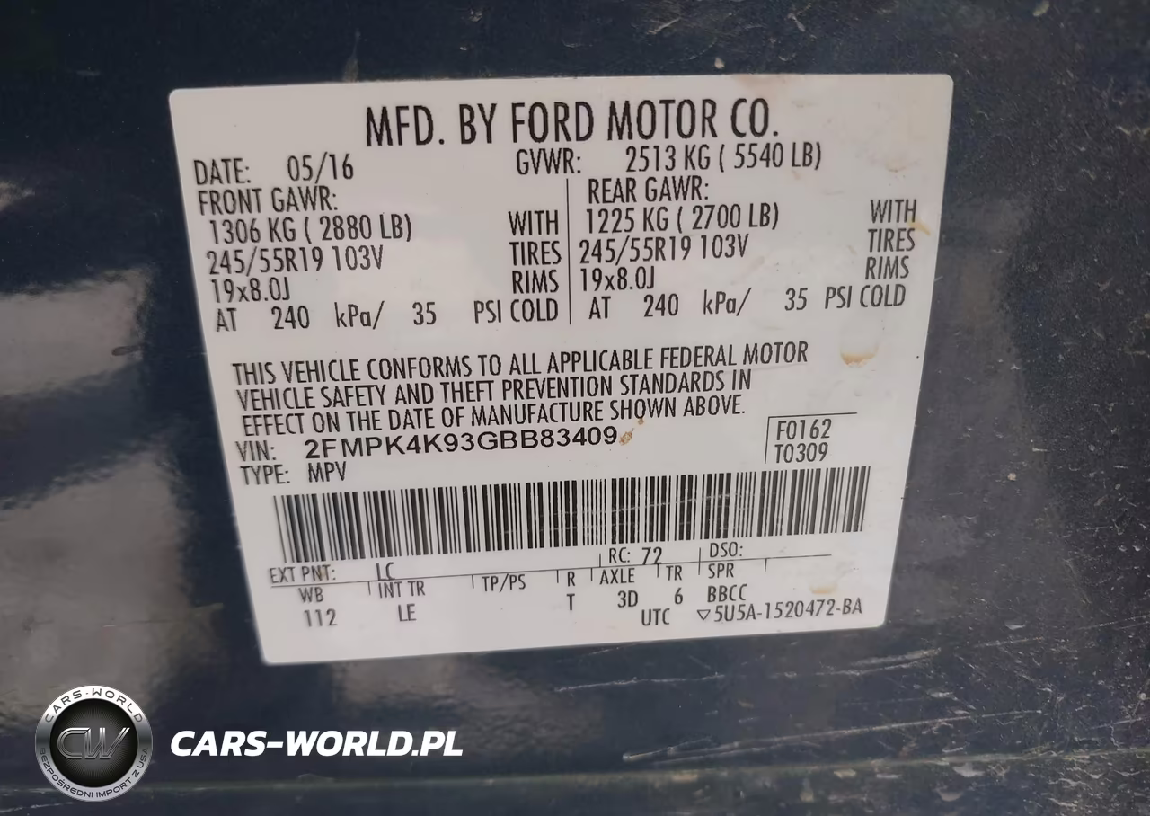2016 Ford Edge Titanium VIN:2FMPK4K93GBB83409 - 9