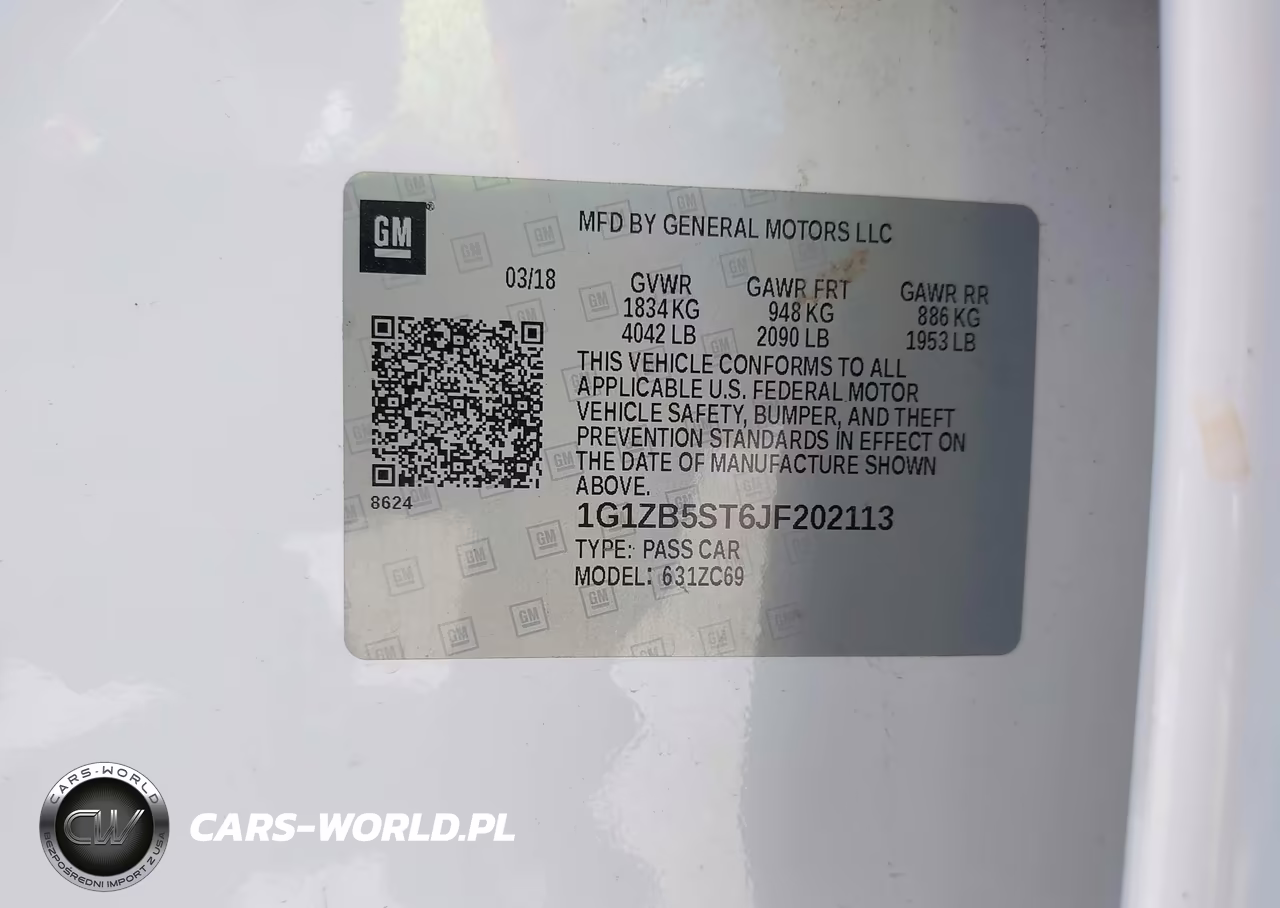 2018 CHEVROLET MALIBU LS VIN:1G1ZB5ST6JF202113 - 9