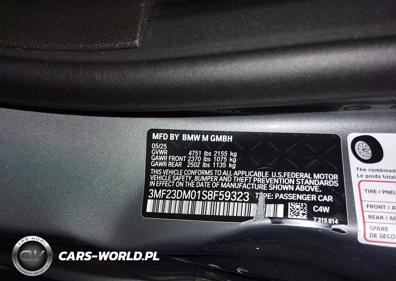 2025 BMW M2 VIN:3MF23DM01S8F59323 - 9