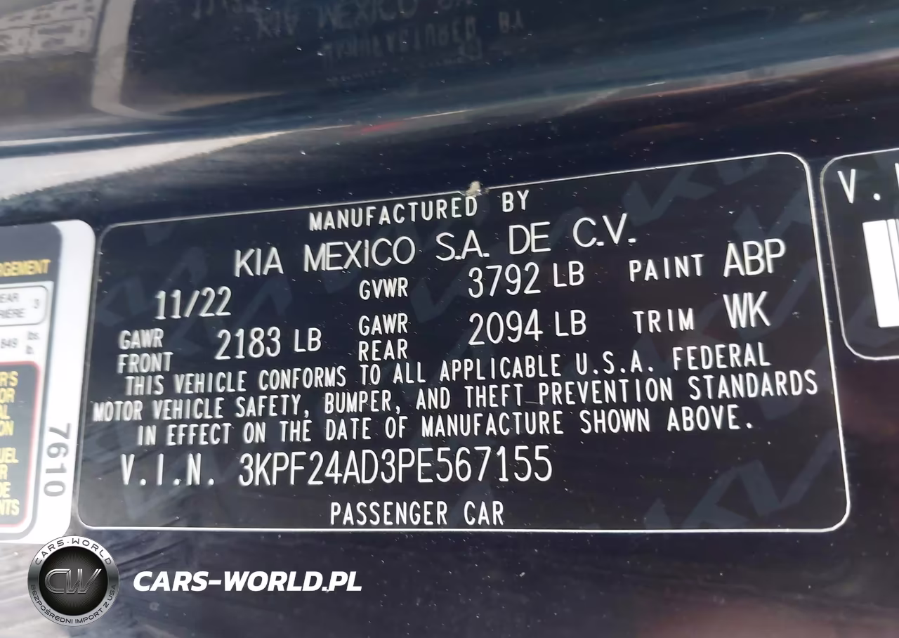 2023 Kia Forte Lxs VIN:3KPF24AD3PE567155 - 9