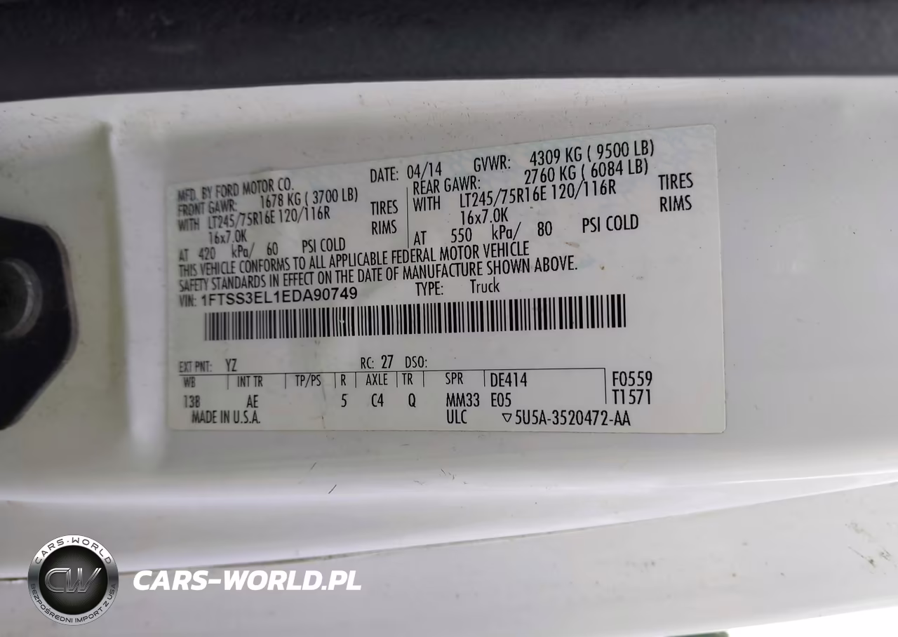 2014 Ford E-350 Super Duty Commercial VIN:1FTSS3EL1EDA90749 - 9