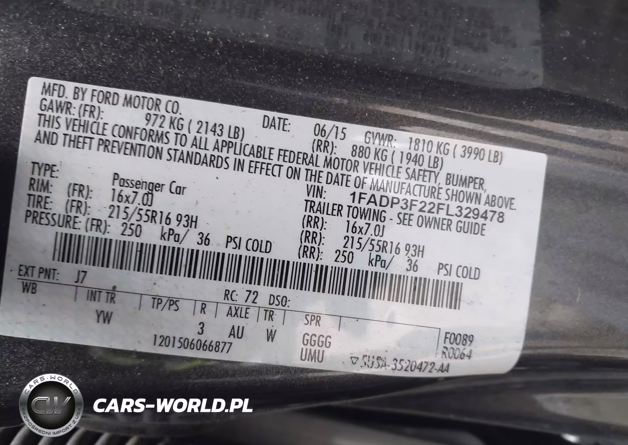 2015 Ford Focus Se VIN:1FADP3F22FL329478 - 9