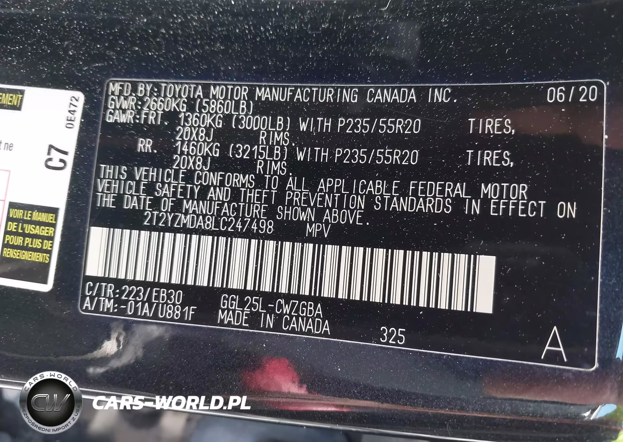 2020 Lexus Rx 350 F Sport Performance VIN:2T2YZMDA8LC247498 - 9