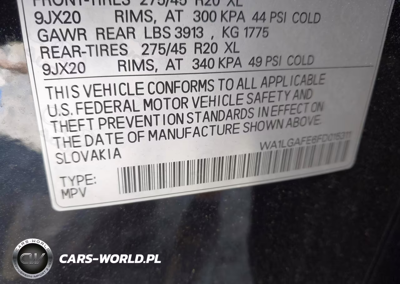 2015 Audi Q7 3.0T Premium VIN:WA1LGAFE6FD015311 - 9