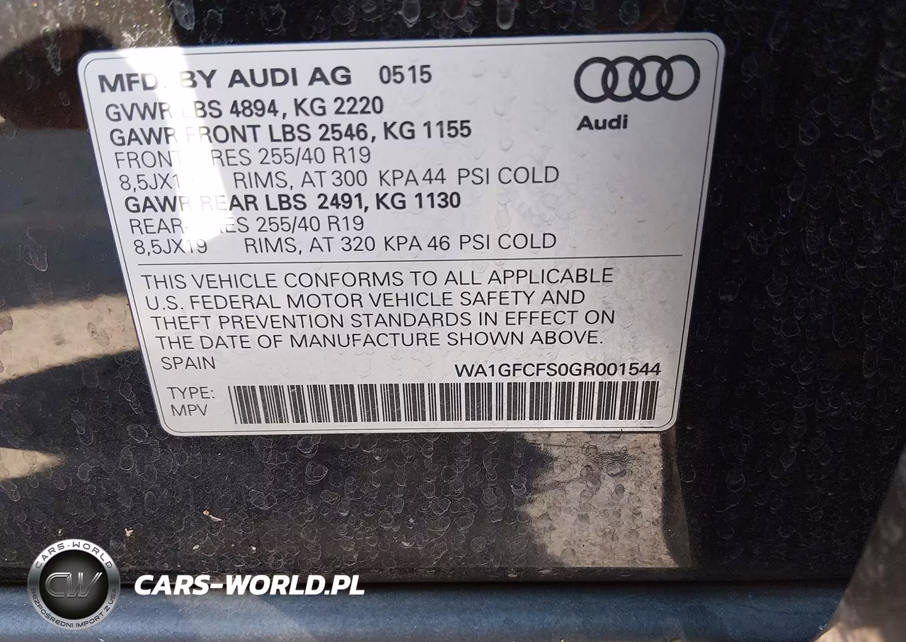 2016 Audi Q3 2.0T Premium Plus VIN:WA1GFCFS0GR001544 - 9
