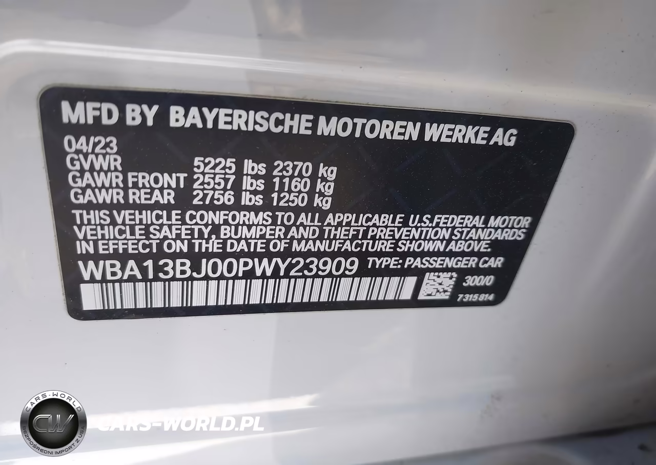 2023 BMW 530 I xDrive VIN:WBA13BJ00PWY23909 - 9