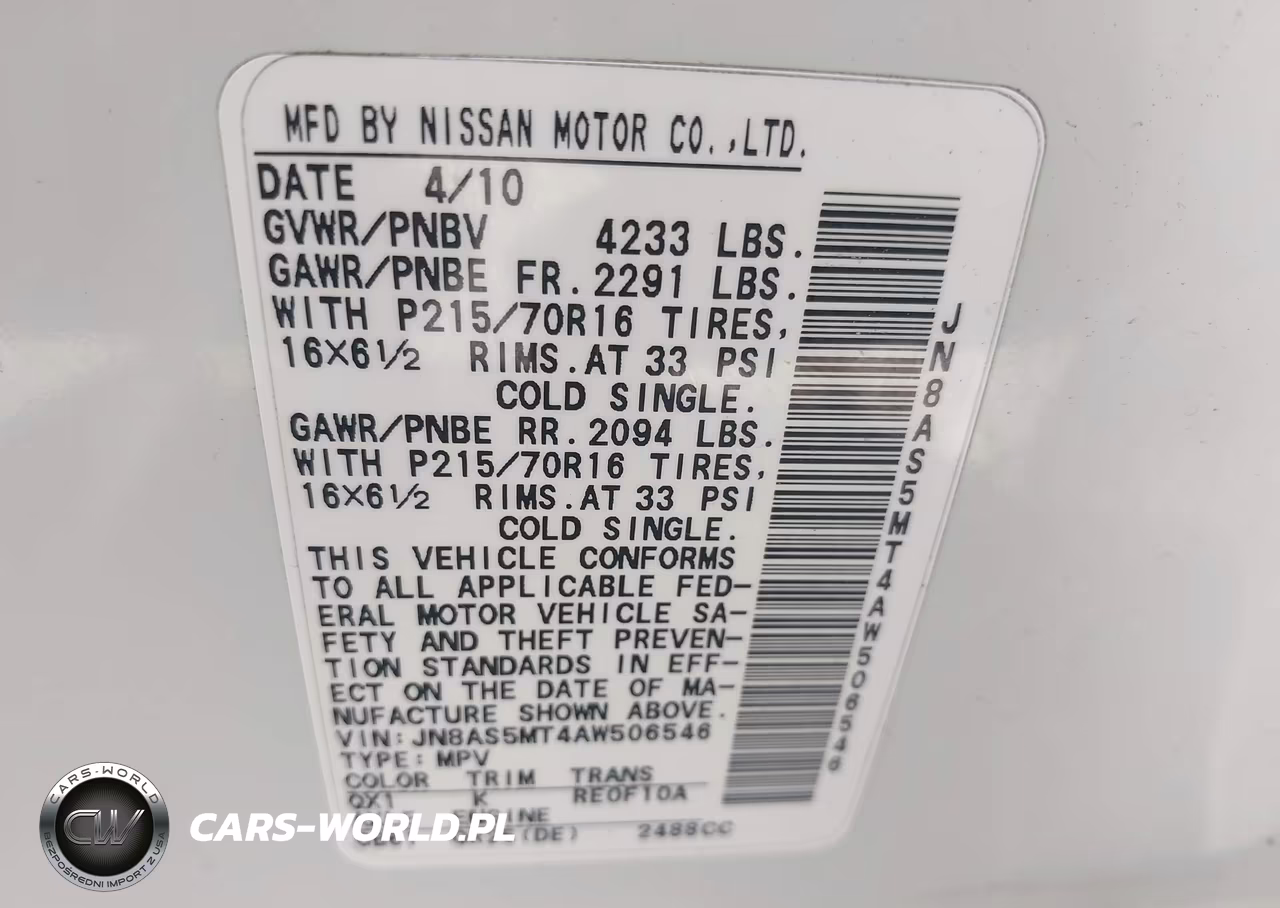 2010 Nissan Rogue S VIN:JN8AS5MT4AW506546 - 9