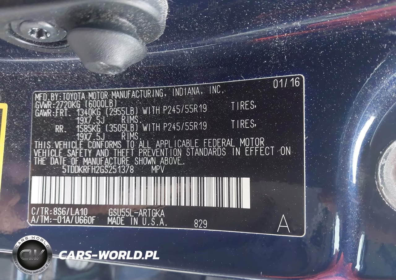 2016 Toyota Highlander Limited Platinum V6 VIN:5TDDKRFH2GS251378 - 9
