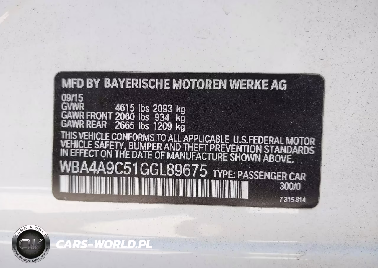 2016 BMW 428I Gran Coupe VIN:WBA4A9C51GGL89675 - 9
