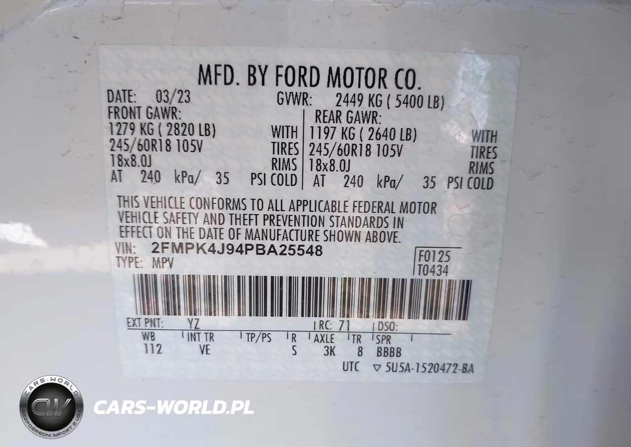 2023 Ford Edge Sel-St-Line VIN:2FMPK4J94PBA25548 - 9