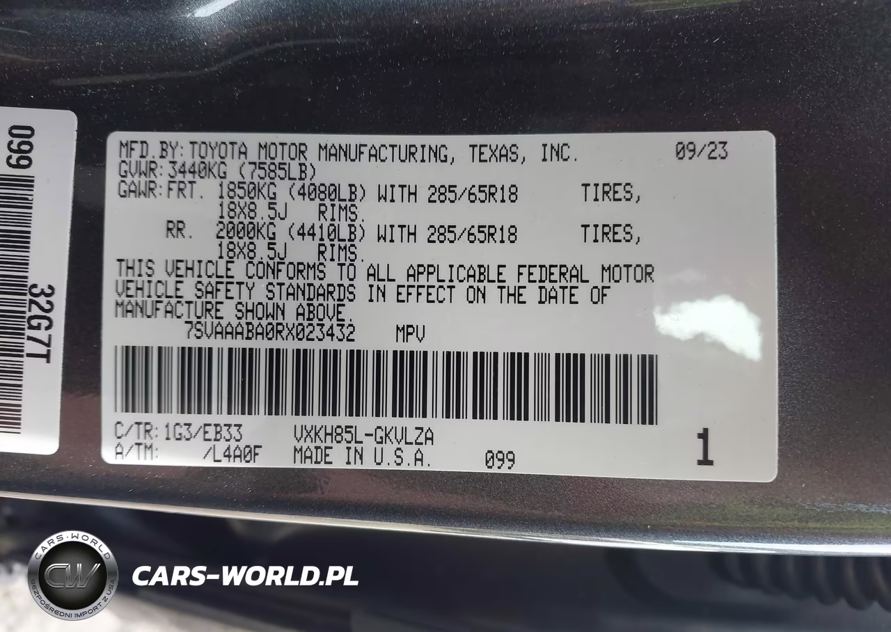 2024 Toyota Sequoia Trd Pro VIN:7SVAAABA0RX023432 - 9