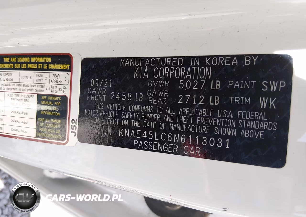 2022 Kia Stinger Gt1 VIN:KNAE45LC6N6113031 - 9