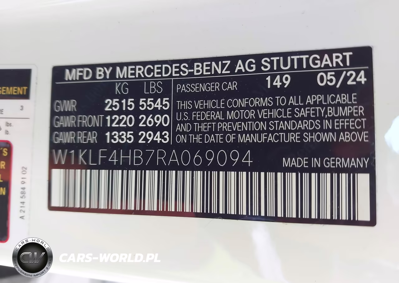 2024 Mercedes-Benz E 350 VIN:W1KLF4HB7RA069094 - 9