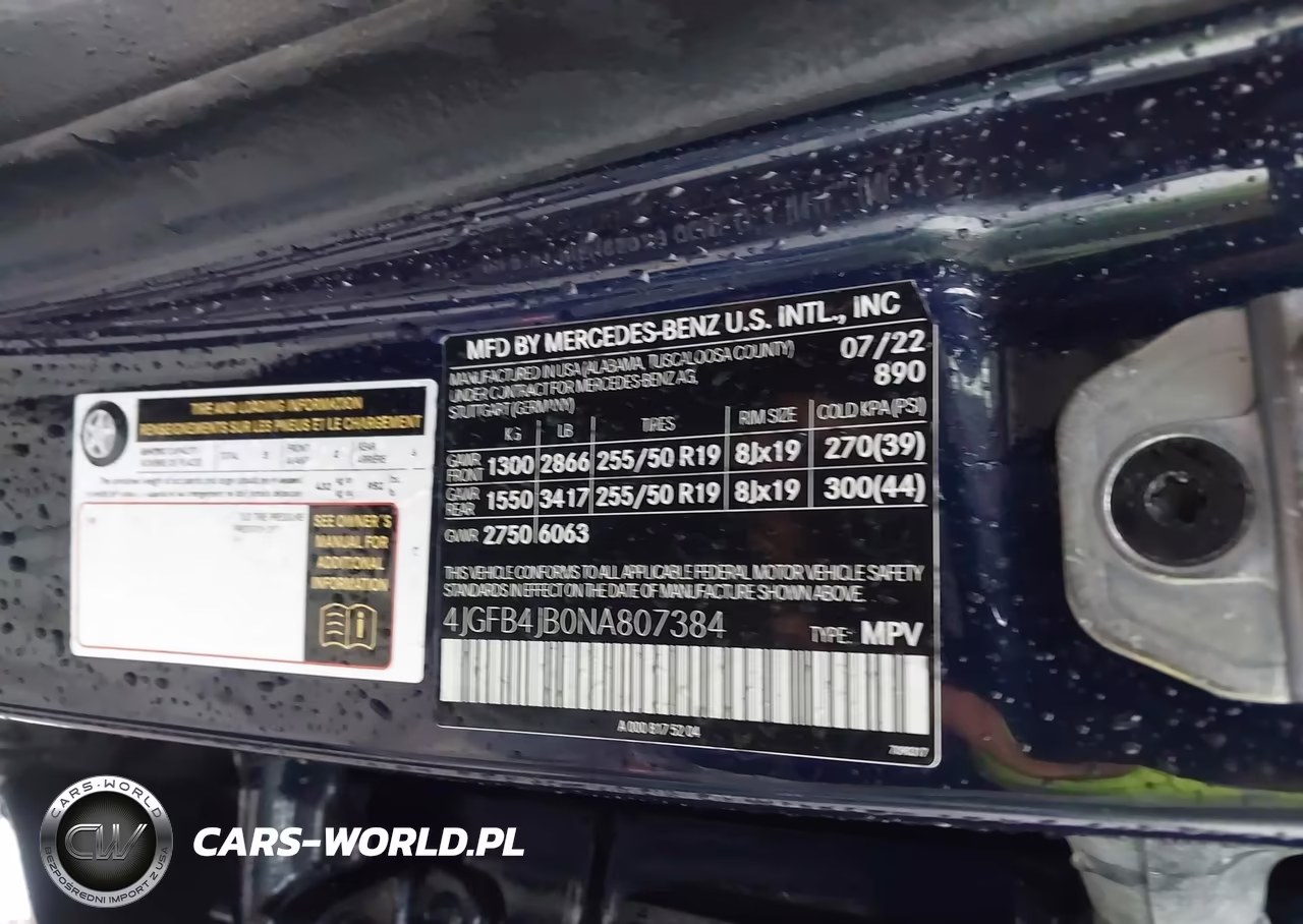2022 Mercedes-Benz Gle 350 VIN:4JGFB4JB0NA807384 - 9