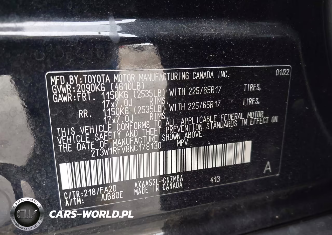 2022 Toyota Rav4 Xle VIN:2T3W1RFV8NC178130 - 9