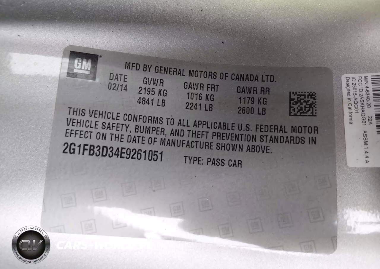 2014 Chevrolet Camaro 1Lt VIN:2G1FB3D34E9261051 - 9