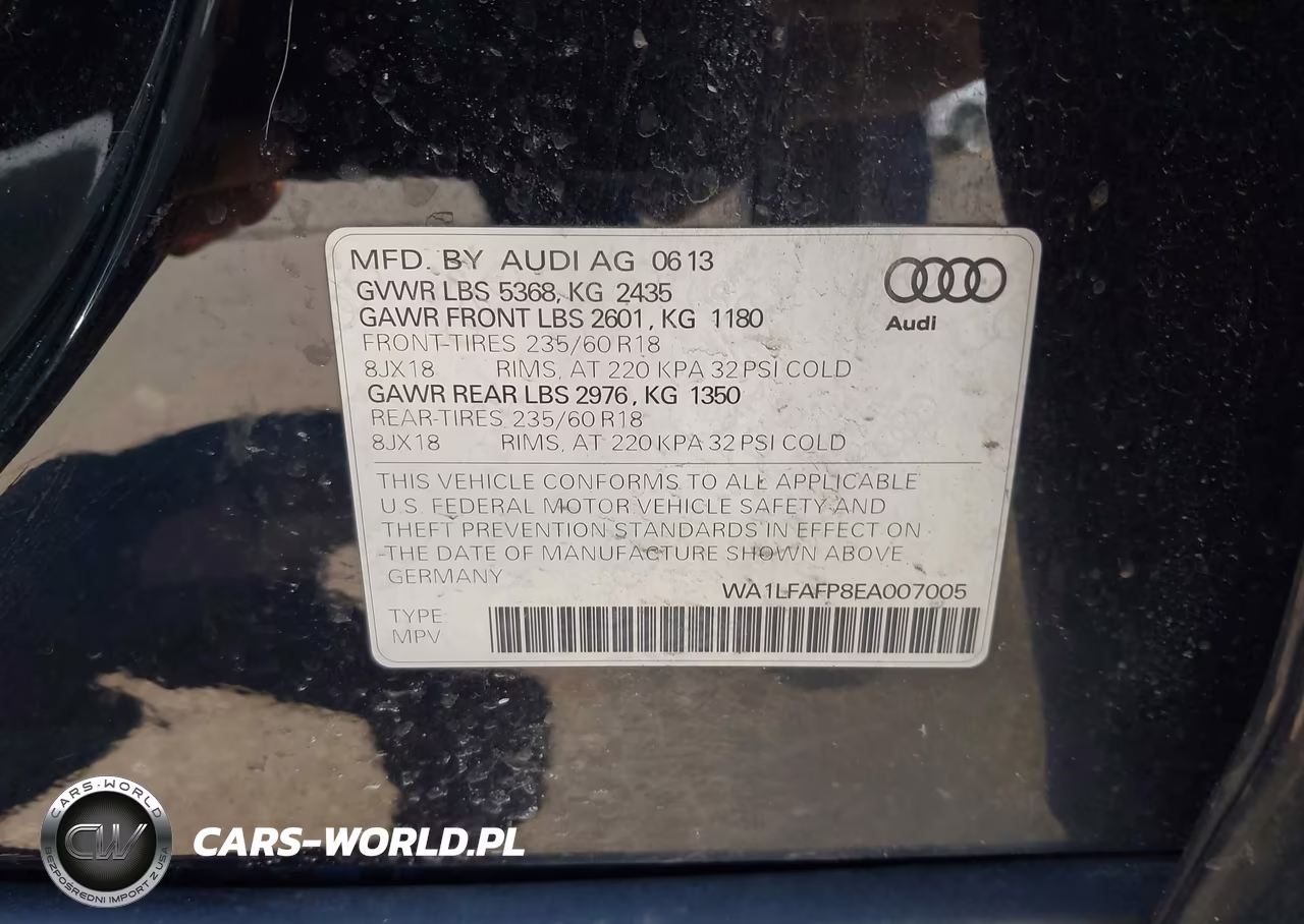 2014 Audi Q5 2.0T Premium VIN:WA1LFAFP8EA007005 - 9