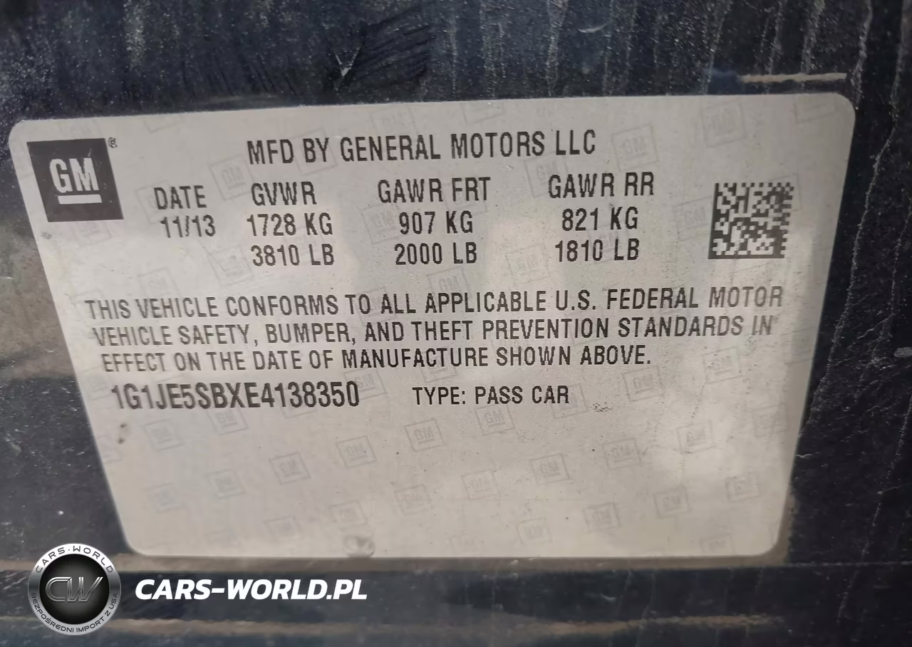 2014 Chevrolet Sonic Ltz Auto VIN:1G1JE5SBXE4138350 - 9