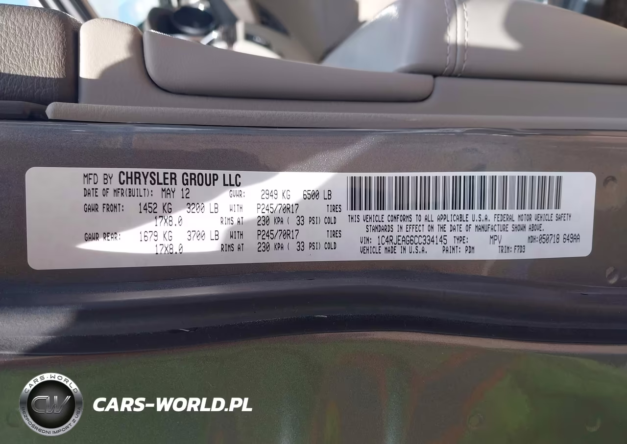2012 Jeep Grand Cherokee Laredo VIN:1C4RJEAG6CC334145 - 9