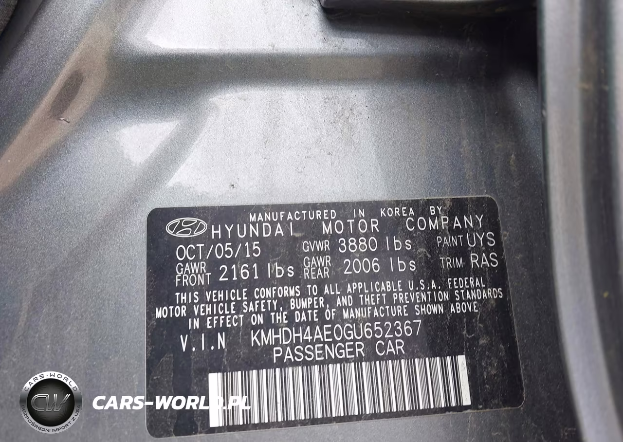 2016 Hyundai Elantra Se VIN:KMHDH4AE0GU652367 - 9